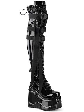 Demonia Wave 315 thigh high boot size 7.